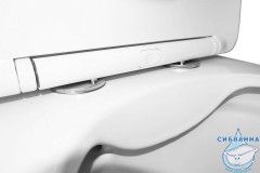 Унитаз напольный безободковый Azario Anteo Round AZ-1219A с бачком и сиденьем Soft Close (микролифт)