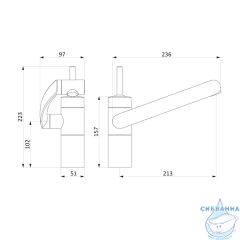 Смеситель для кухни Damixa Arc 290007364 (черный матовый)