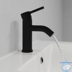 Смеситель для умывальника, черный матовый, Kaya, IDDIS, KAYBL00i01