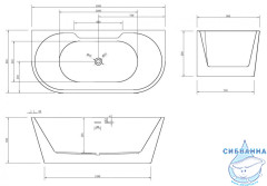 Акриловая ванна Abber 150х80 AB9296-1.5