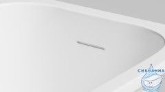 Ванна из искусственного камня Salini Orlando Kit 160x70 (материал S-Sense, белый матовый)