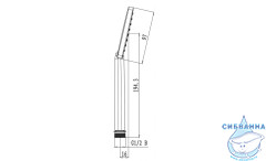 Ручной душ Lemark LM1411C 1 режим (хром)