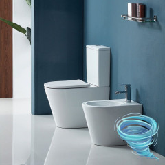 Унитаз напольный Calypso CS2149UQ-TK с бачком и сиденьем Soft Close (микролифт)