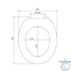 Сиденье для унитаза ID 01 061.1 белое