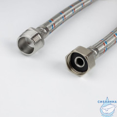 Гибкая подводка, F1/2xM1/2, SS304, латунь, 1,0 м, IDDIS, 926BBS10ZP