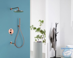 Душевая система Abber Wasser Kreis 250 1 режим AF8117RG (розовое золото)