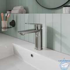 Смеситель для умывальника, хром глянцевый, Poli, Milardo, POLSB00M01