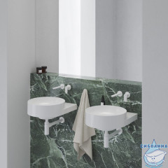 Встраиваемый смеситель для раковины Ravak Eleganta X070255 (белый матовый)