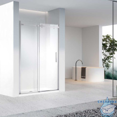 Дверь в нишу Vincea Комо-Н 150 профиль хром, стекло прозрачное VDS-4CN150CL