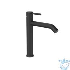 Смеситель для настольного умывальника, черный матовый, Kaya, IDDIS, KAYBL01i01