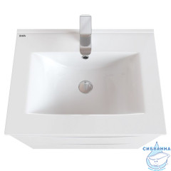 Тумба с умывальником, подвесная, 60 см, белая, Cloud, IDDIS, CLO60W0i95K