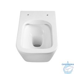 Унитаз подвесной безободковый, Charus Alva Rimless EWC700-114W с сиденьем Soft Close (микролифт)