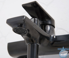 Смеситель для ванны Wassercraft Glan 6601 с аксессуарами (черный матовый)