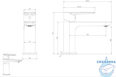 Смеситель для раковины Allen Brau Eclipse 5.E1A01-00 (хром)