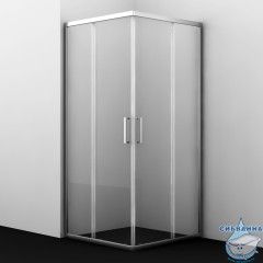 Душевое ограждение Wasserkraft Main 41S03 90x90 профиль хром, стекло прозрачный (без поддона)