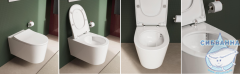 Унитаз подвесной безободковый VitrA Nest QuantumFlush 7870B403-0075 с сиденьем Soft Close (микролифт)