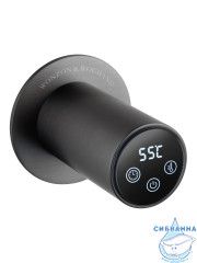 Полотенцесушитель электрический  Wonzon&Woghand Dortmund 58х71 WW-A364-GM (с возможностью скрытого подключения, подключение универсальное) (графит)