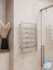 Полотенцесушитель электрический Terminus Ватикан П6 40х65 (подключение универсальное)(нержавеющая сталь)