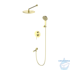 Душевая система Oliveeka Y-Line 300 1 режим OL-939017-BG (золото матовое)