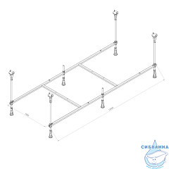 Каркас для ванны AM.PM X-Joy 170x70