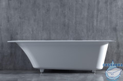 Ванна из искусственного камня Salini Orlando 180x80 (материал sapirit, белый глянцевый)