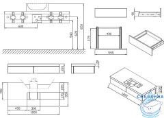 Тумба под раковину Ravak SD Formy 120 орех X000001037