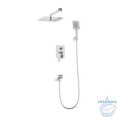 Душевая система Oliveeka D-Line 300 1 режим OL-939003-BN (никель)