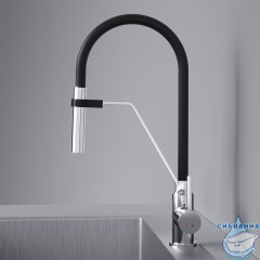 Смеситель для кухни AM.PM Like F8013000 (хром/черный)