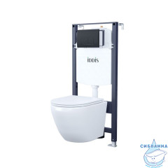 Комплект 3в1: подвесной унитаз, инсталляция и клавиша смыва, IDDIS, BASB020i73