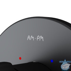 Встраиваемый смеситель для душа AM.PM X-Joy TouchReel F85A65722 (черный матовый)