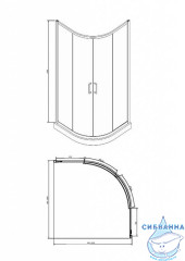 Душевое ограждение Encanto Stella 100x100 см профиль хром, стекло прозрачное ES100.1200A (без поддона)