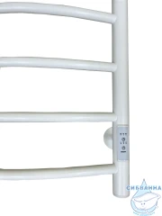 Полотенцесушитель электрический Санприз Классик П16 40х60 с полкой (белый матовый) (подключение универсальное)