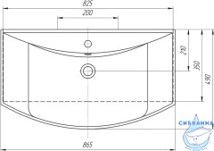 Тумба Aqwella Classic Корсика 85 с раковиной Стиль 85 белый глянец