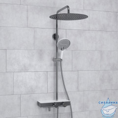 Душевая система Wasserkraft 400 1 режим A113.117.059.CH Thermo (хром/белый)