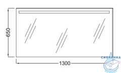 Зеркало Jacob Delafon Parallel 130 с подстветкой EB1419-NF