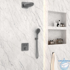 Душевая система Vincea 250 1 режим VSFW-4I211GM (вороненая сталь)