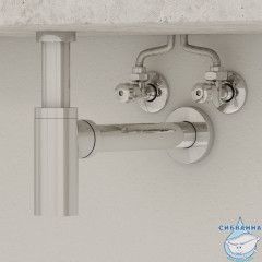 Кран угловой, с отражателем, 1/2; 1/2, кран-букса, латунь, IDDIS, 910B0P2C2CZ