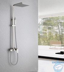 Душевая стойка ABBER Daheim AF8220SPL без излива, сатин