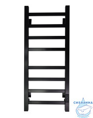 Полотенцесушитель электрический Санприз Контур П8 30х80 (черный матовый) (подключение универсальное)