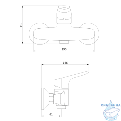 Смеситель для душа Damixa Jupiter 772000001 (хром)