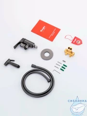 Встраиваемый смеситель с гигиеническим душем Raglo R07.52.09 (графит)