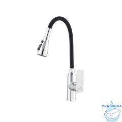 Смеситель для кухни с гибким изливом, хром глянцевый, Poli, Milardo, POLSB0FM05