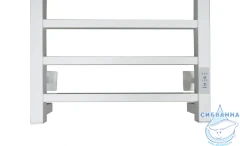 Полотенцесушитель электрический Санприз Квадро П6 40х60 (белый матовый) (подключение универсальное)