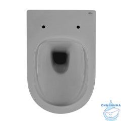 Унитаз подвесной безободковый Abber Bequem AC1103MG с сиденьем Soft Close (микролифт) (серый матовый)