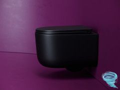 Унитаз подвесной безободковый Ceramicanova Ulma Rimless CN4006TMB с сиденьем быстросъемным Soft Close (микролифт)