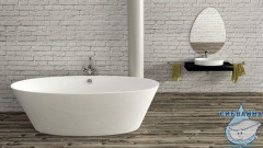 Ванна из литьевого мрамора Esse Moorea 175x77