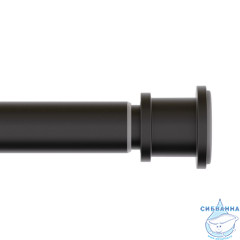 Карниз для ванной комнаты, 110-200 см, черный матовый, Elegante, IDDIS, RSB0120i14