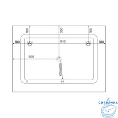 Зеркало с подсветкой, 100 см, Zodiac, IDDIS, ZOD1000i98