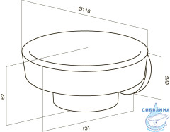 Мыльница Am.Pm Bliss A5534264