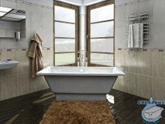 Ванна из литьевого мрамора Esse Sumatra 170x74